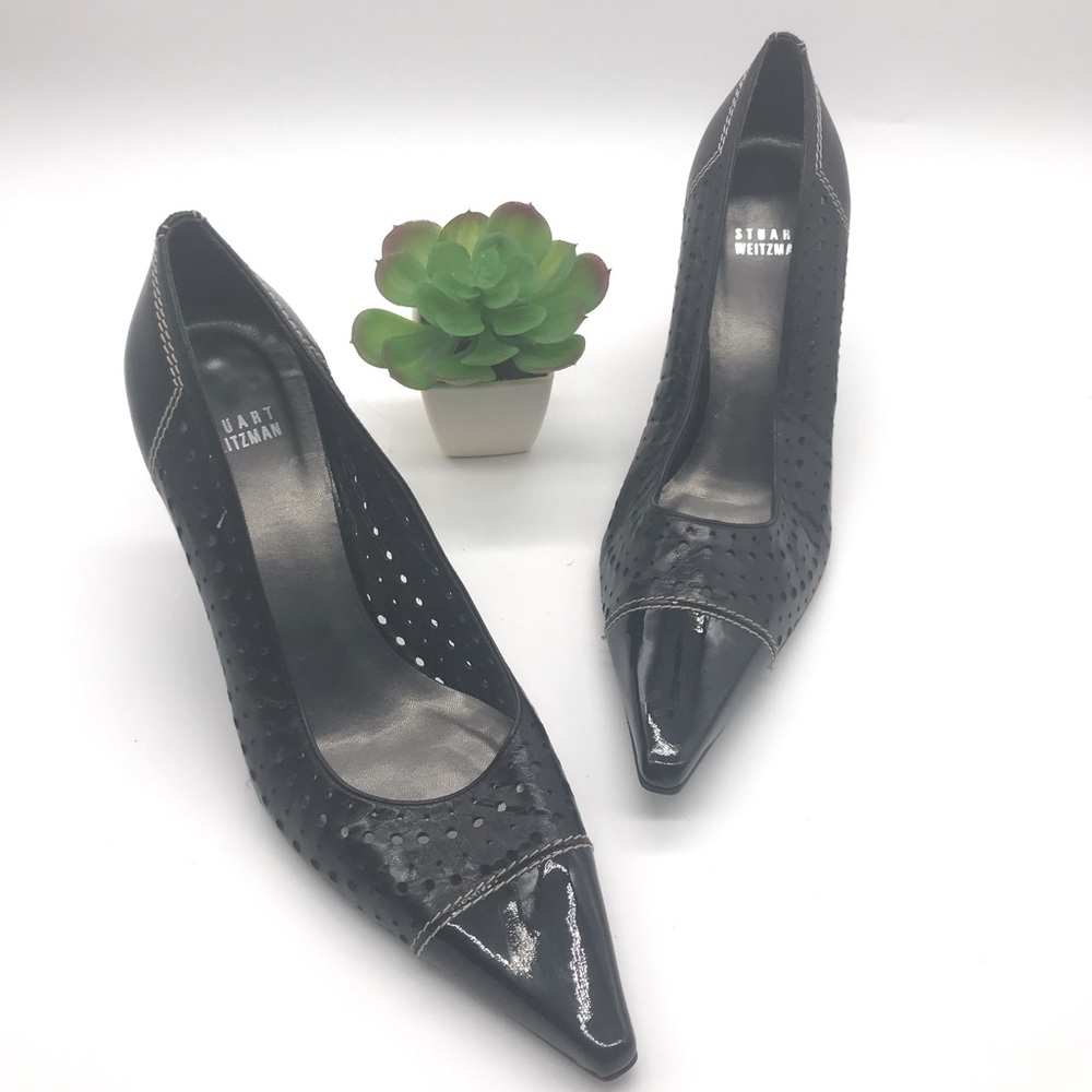 Stuart Weitzman lady heels size 8.5 W black